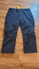 CARHARTT Black WATERPROOF Storm Defend HEAVYWEIGHT Rain PANTS Men's Size 2XL Xxl