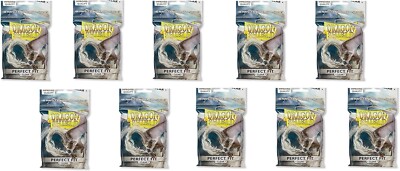 x10 Dragon Shield Perfect Fit Inner Sleeves Clear AT-13001 New 100ct Free Ship
