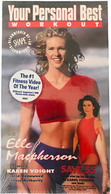 Your Personal Best Workout VHS Video Rare 1996 Elle Macpherson~Karen Voight NEW