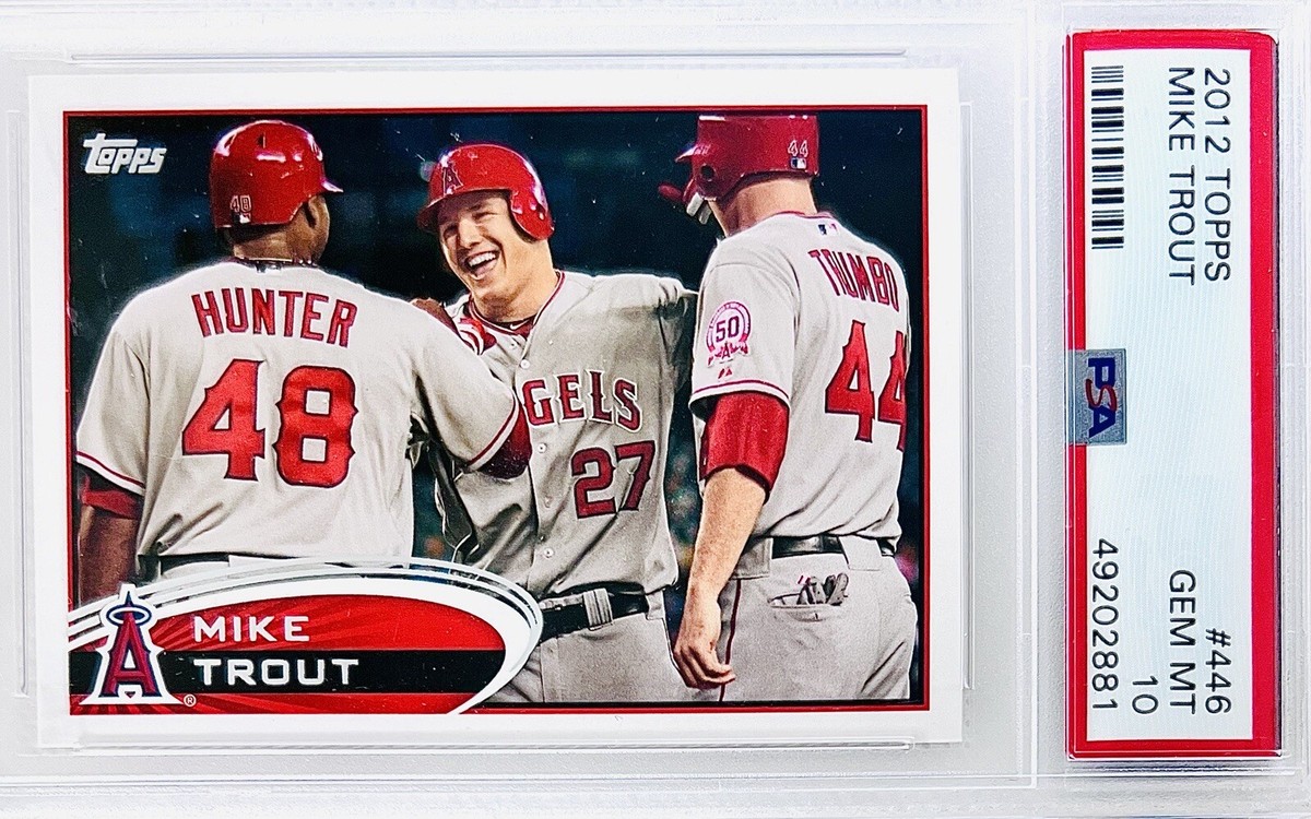 2012 Topps Mike Trout RC Rookie Card #446 PSA 10 💎 Beauty | eBay