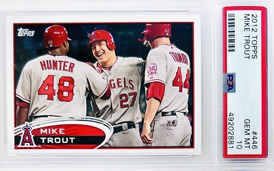 2012 Topps Mike Trout RC Rookie Card #446 PSA 10 💎 Beauty | eBay