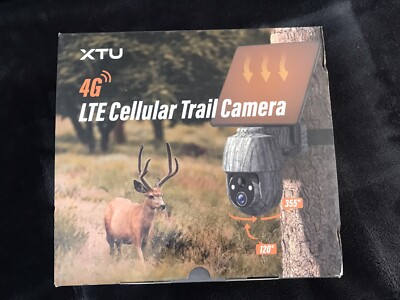 4G LTE Cellular Trail Camera with 2K Live Streaming Playback, Built-in SIM Card 
