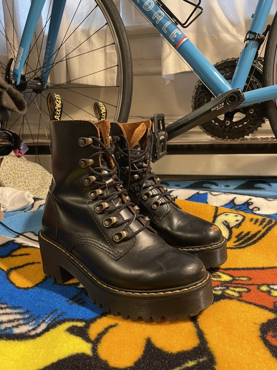 Martens Leona Boots Size Doc Martens Black Platform Boot