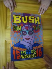 Bush Poster Fillmore Hum Toadies Woman with Glasses September 15 16 1995