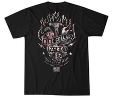 Howitzer Style Men's T-Shirt Blue Collar Tools Military Grunt MFG