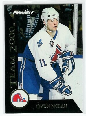 1992-93 Pinnacle OWEN NOLAN Team 2000 insert card #10