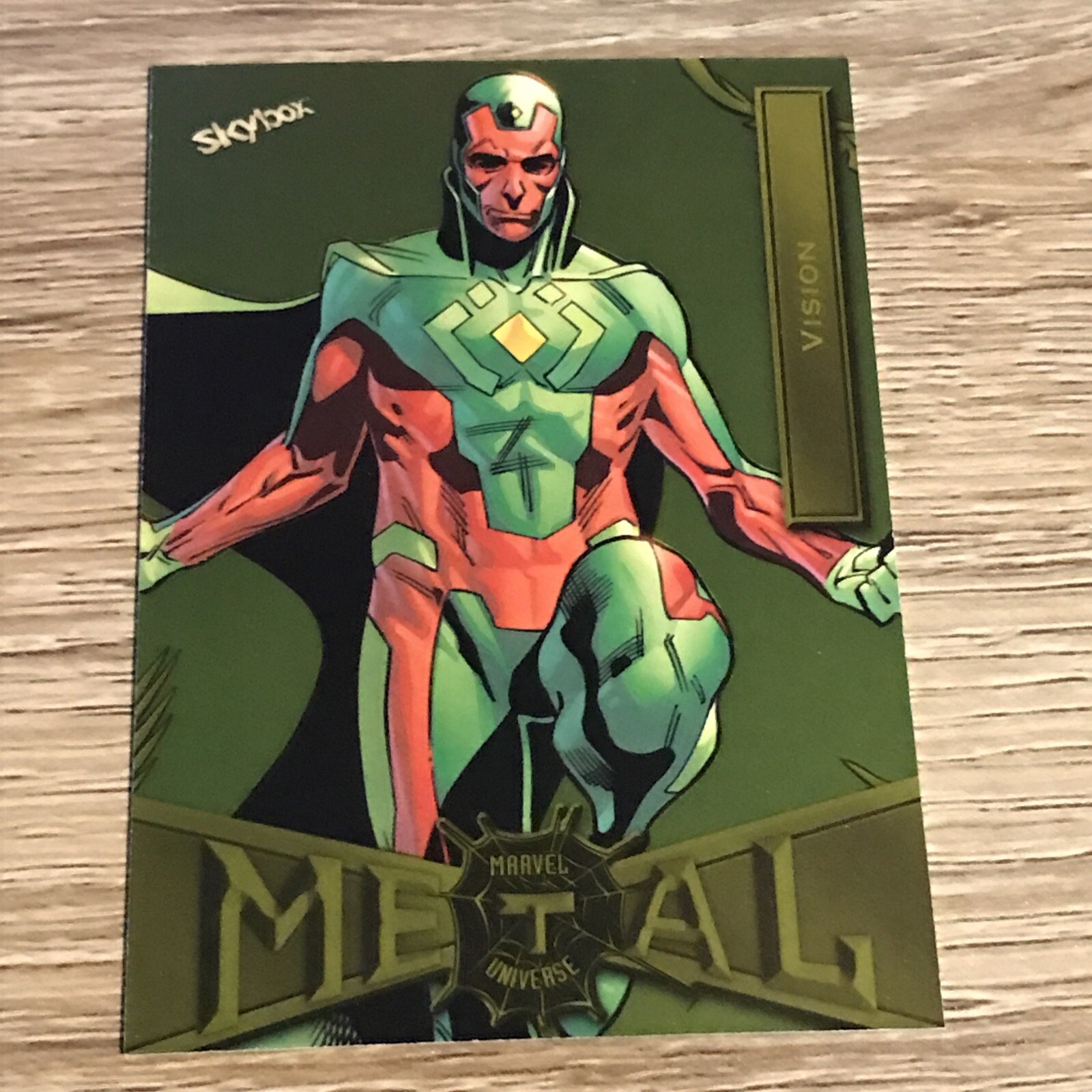 2022 Upper Deck Marvel Metal Universe Spider-Man Yellow Light FX Vision #94