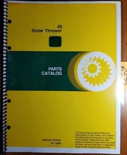John Deere 49 Snow Thrower Parts Catalog Manual PC-1080 2/78