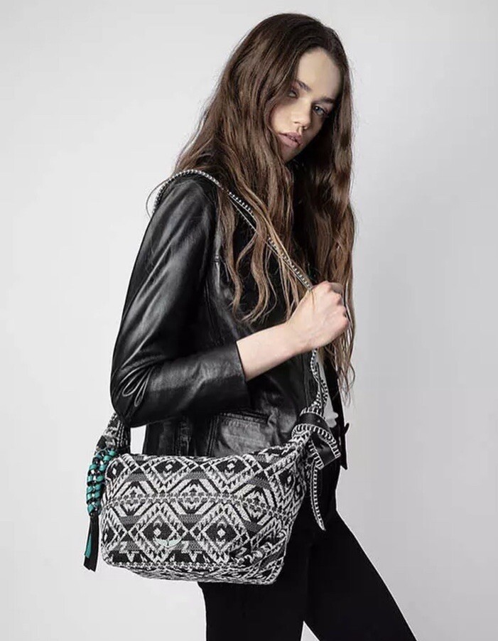 サーチ済　ブラックボルト　263パック Zadig and Voltaire Le Cecilia XS Folk Jacquard Bag $798 | eBay