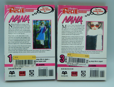 Manga Nana Book 1 and 3 Ai Yazawa | eBay