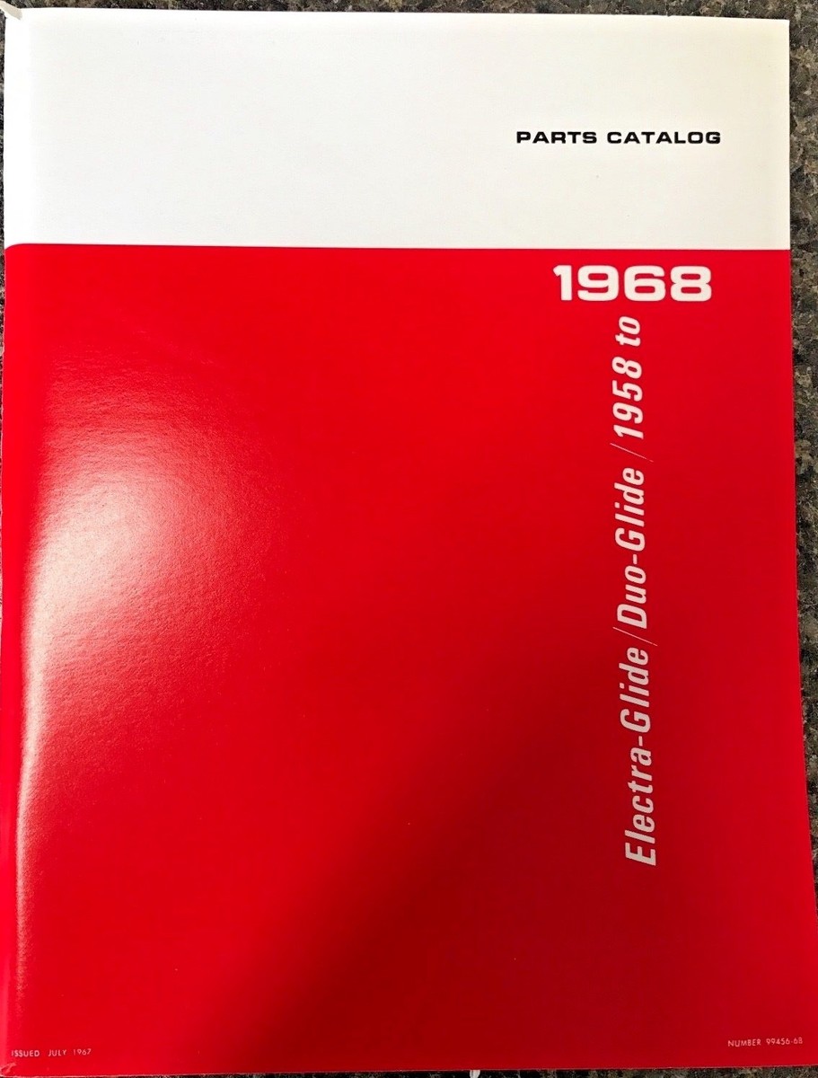 Harley FL FLH Parts Manual Book 1958 to 1968 Shovelhead Panhead
