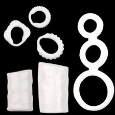6PCS Reusable Delayed Ejaculation Bigger Glans Penis Enlarger Sleeve Extender