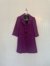 Mary kay Women's Purple Wool Blend Tweed Blazer Jacket - Size 4