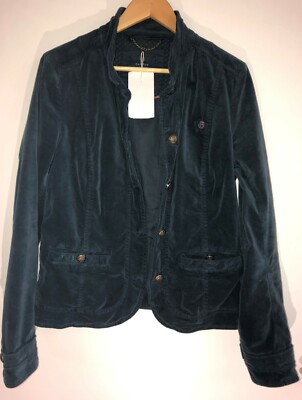 CAMPUS MARC O' POLO Dame Samtblazer Jackenblazer Gr. L Dunkelgrün NEU +Geschenke