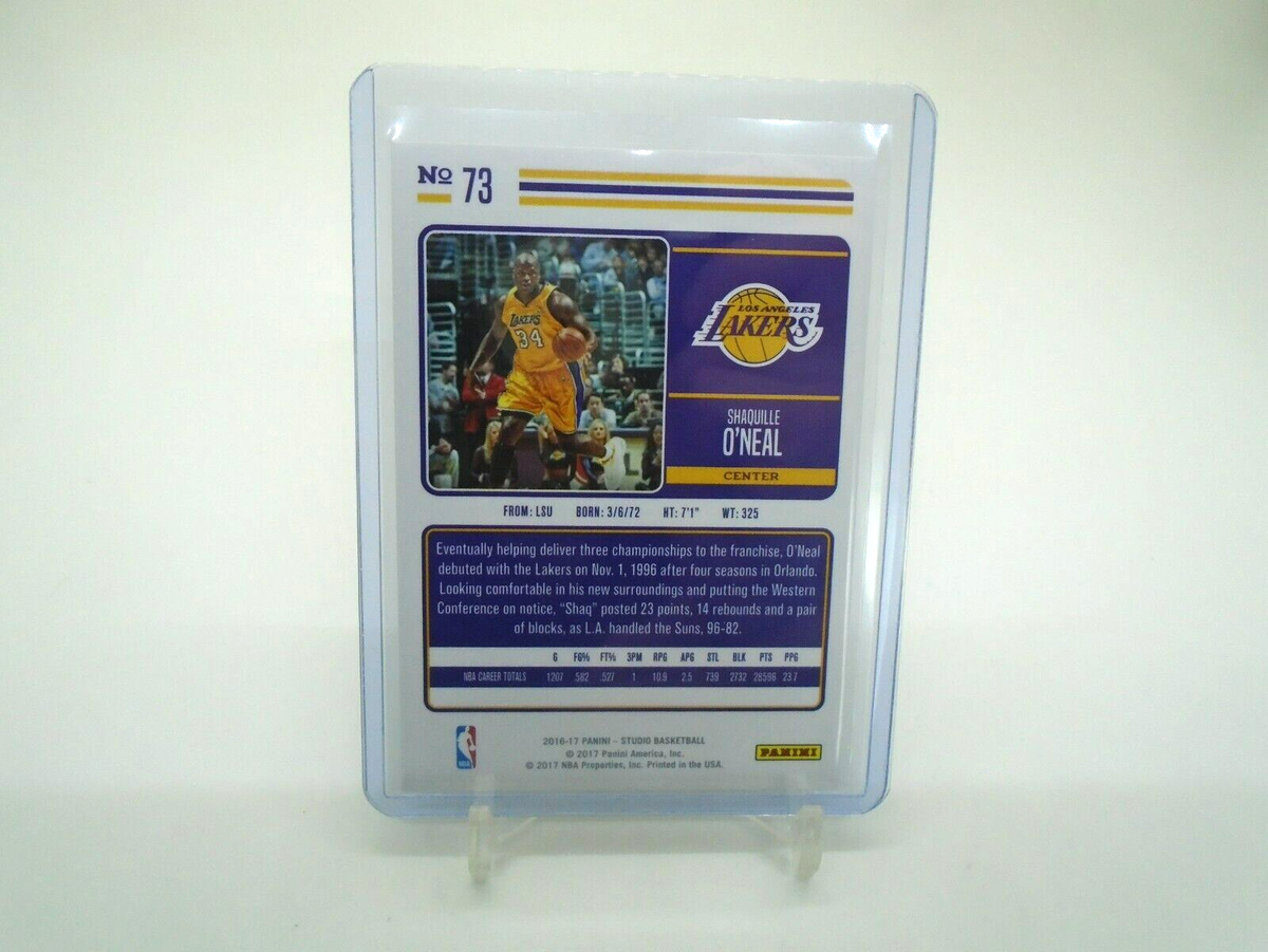 2016-17 PANINI STUDIO #73 SHAQUILLE O