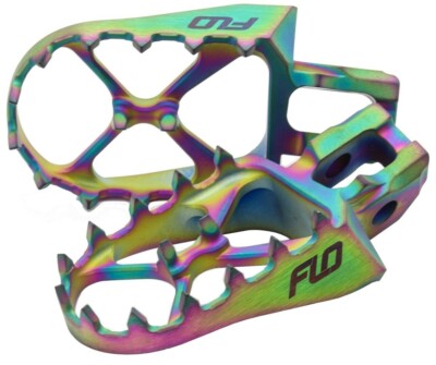 FLO MOTORSPORTS 2003-2017 YZ450F Yamaha TITANIUM FOOT PEGS JET FUEL YAM TI-793JE