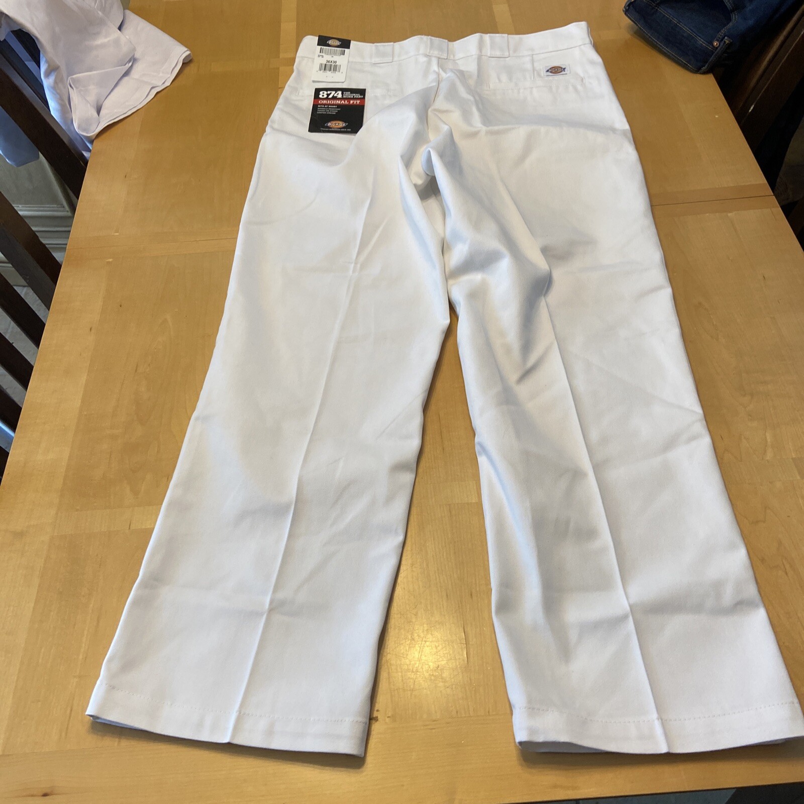 Dickies 874 Work Pants White 36x30 Mens Painter Original Fit eBay