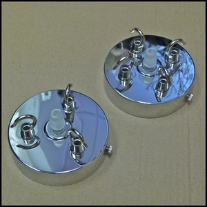 Chandelier Chrome 3 Way 4 Way Triple Quad Hook Plate Cap Ceiling