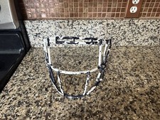 Riddell SpeedFlex Football Helmet SF-2EG-SW-HD Face Mask Navy Blue / White
