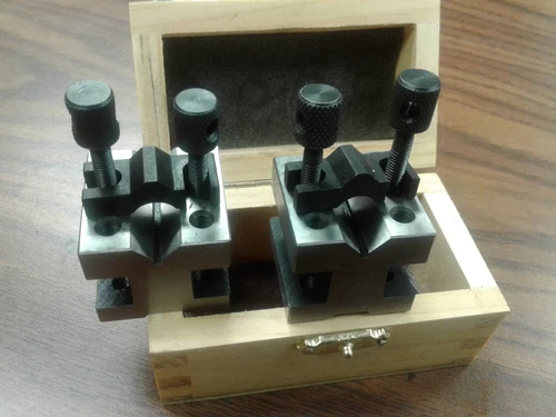 1-3/8x1-3/8x1-3/16" PRECISION V-BLOCK PAIR W. CLAMPS #706A-755