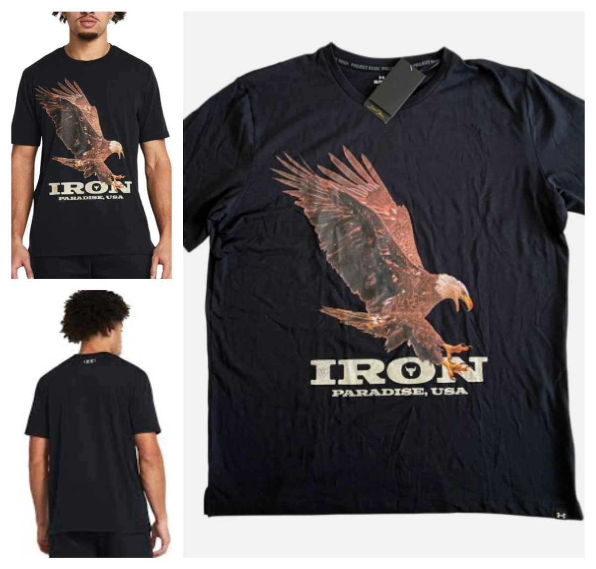 project GR ロックTシャツ T-shirts Under Armour Project Rock 100 Percent T-Shirt