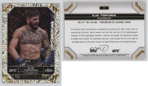 2024 Topps Chrome UFC Speckle Refractor /299 Ilia Topuria #77