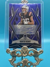 HUNTER HENRY 2025 Phoenix Purple Prizm AUTO 🔥🔥49/49 BOOKEND🔥🔥