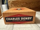 NICE USED VINTAGE CHARLES DENBY H. E. SNYDER DIV. INVINCIBLES TOBACCO CIGAR BOX — photo 5