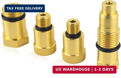 4PCS Compression Tester Adapter 10mm×1.0/12mm×1.25/18mm×1.5/16mm×1.5,Compression