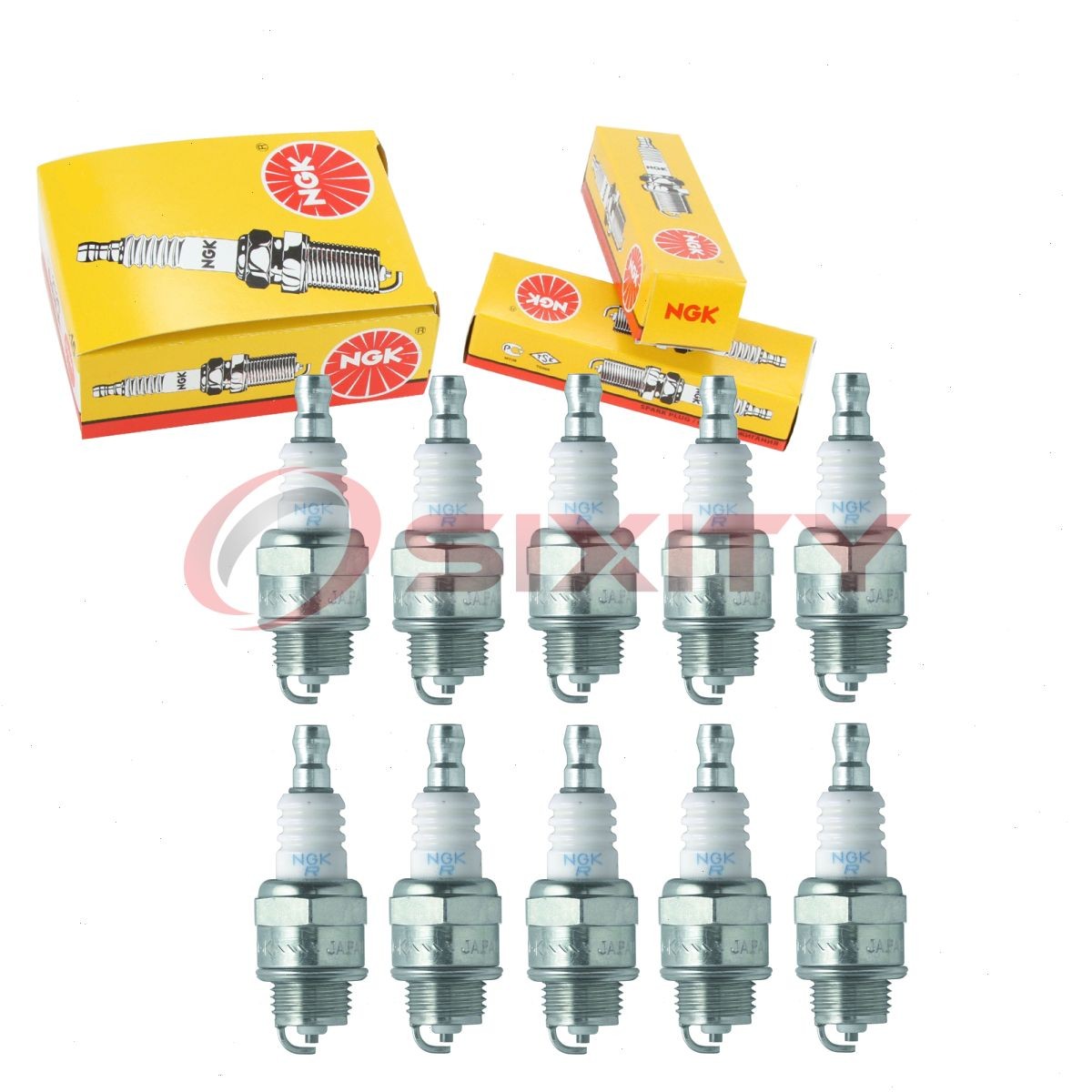 10 pc NGK 6761 BPMR7A BLYB Standard Spark Plugs for WRS5F W22MPR-U TY26705 lm