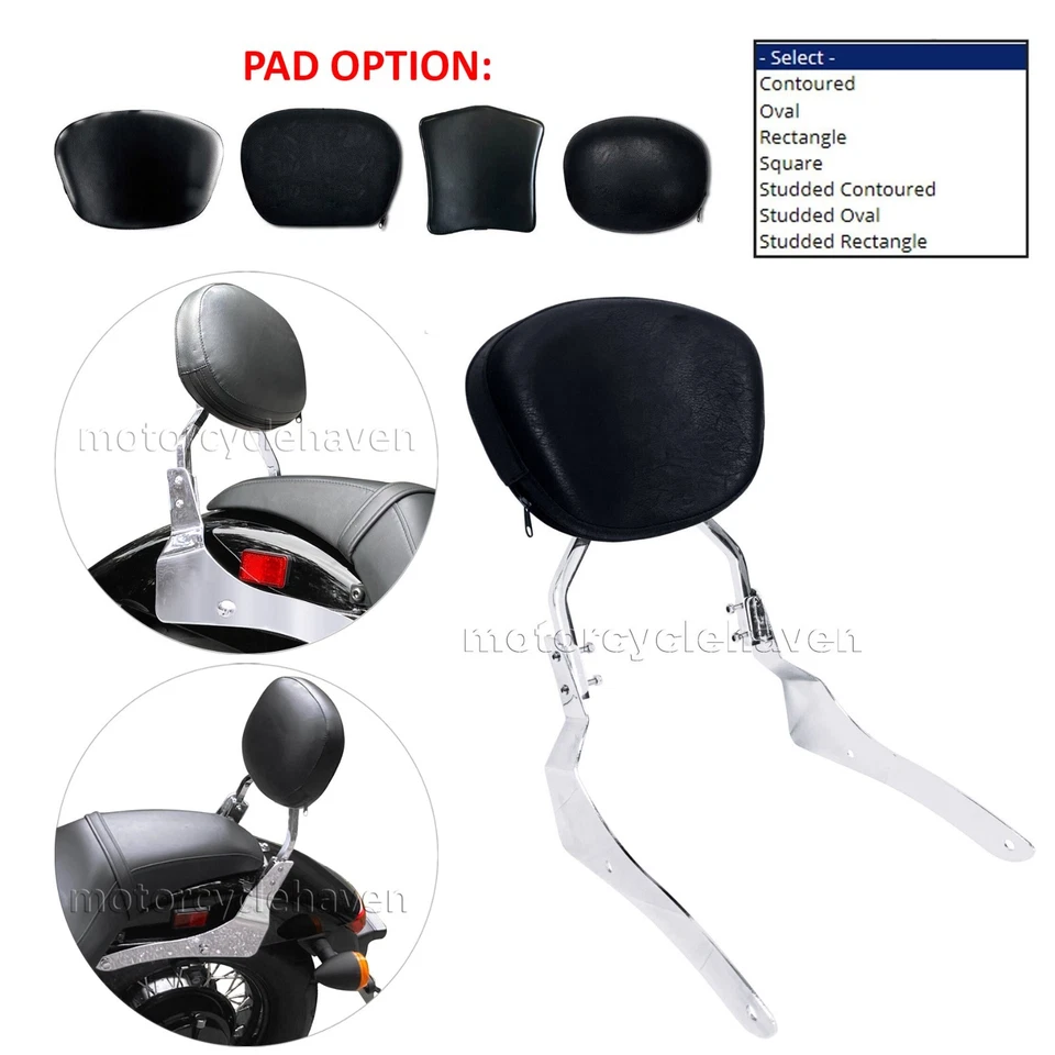 Almohadilla de respaldo barra Sissy 2007-2014 Honda Shadow Spirit 750 C2 Foto 2 de 4