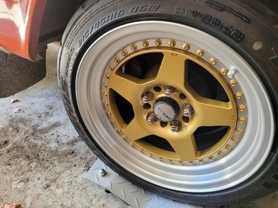 WORKMEISTER CRO1 5X108 WHEELS VOLVO RWD 240 242 244 RARE THREE PIECE RIMS