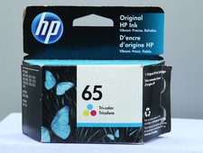 HP 65 Tri-color Genuine Ink Cartridge, 100 pages, N9K01AN Exp 01/2021