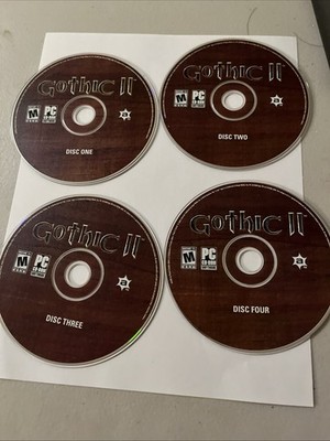 Gothic II (PC CD-ROM, 2003) - 4 Disc Only Computer Game, Tested Working