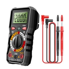 Auto Digital Multimeter 200mV-600V 2mA-10A Ohm Capacitance Diode Test with Case