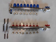 8 Loop PEXworx Stainless Steel Radiant Heat Manifold for 5/8" Pex
