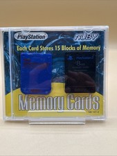 PlayStation And PS1 Memory Card Lot Of 2 1MB 8mb