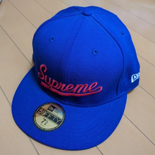 Casquette de baseball Supreme x New Era ajustée édition limitée streetwear rare