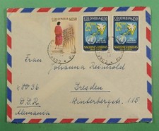 DR WHO 1972 COLOMBIA AIRMAIL BOGOTA TO GERMANY R26288