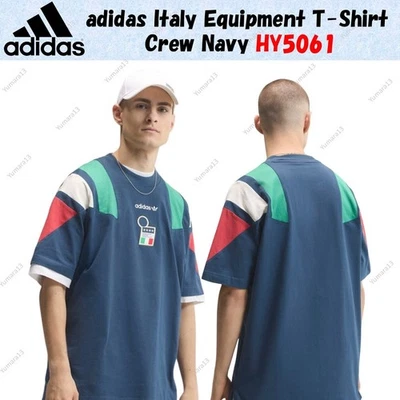 Adidas Italia Equipment T-Shirt Crew Navy HY5061 Japón Talla - Imagen 1 de 4