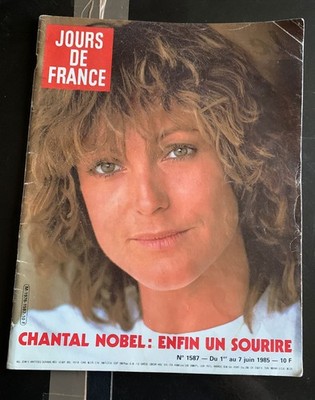 Jours de France 1587 1985, Chantal Nobel, Jean Patou, Borg, Bocuse, Reagan