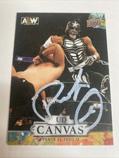 2023 Upper Deck AEW Canvas Card Penta El Zero Miedo Autographed Card B-62