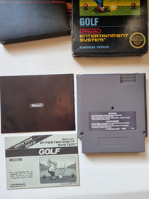GOLF PAL B EEC SPIELT IN ENGLISCH NINTENDO NES SPIEL KOMPLETT V GUTER ZUSTAND 2 HANDB&Uuml;CHER