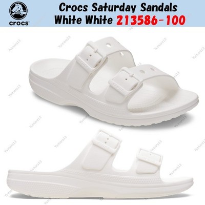 Crocs Saturday Sandals White White 213586-100 Unisex Size