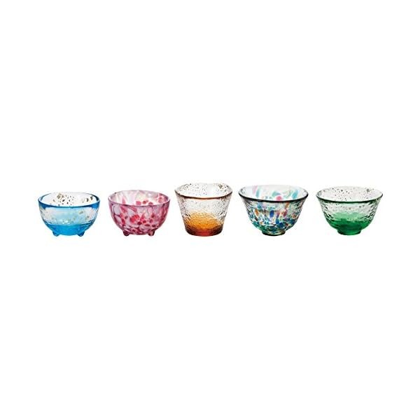 Tsugaru Biidoro Mini Glass Set Glass Five Different by Aderia Official Japan