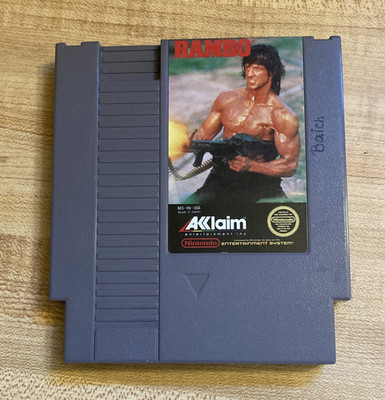 Acclaim Rambo Nintendo NES NTSC-U/C (US/Canada) Game Cartridge