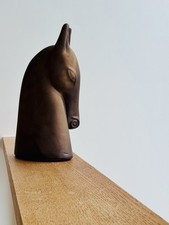 Vintage Ikea Brodd Horse Head Ceramic Sculpture by Anette Edmark 1990's