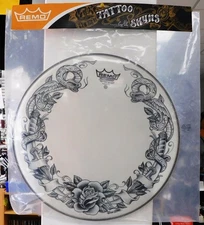 Remo TT-0814-AX-T02 - 14" Tattoo Skyns Serpent Ambassador X Skyndeep Drum Head