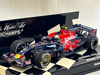 1/43 ベッテルSTR3 イタリアGP サイン入9999pcs. 2008 Minichamps 1/43 Toro Rosso STR3 Sebastian Vettel 2008 Italian GP
