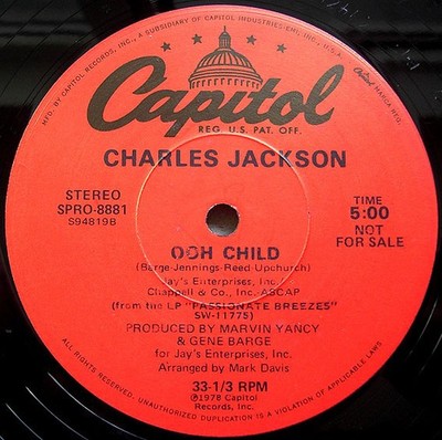 Chuck Jackson  / Gary Bartz - Ooh Child / Shake Your Body (It's The Joint) (1...
